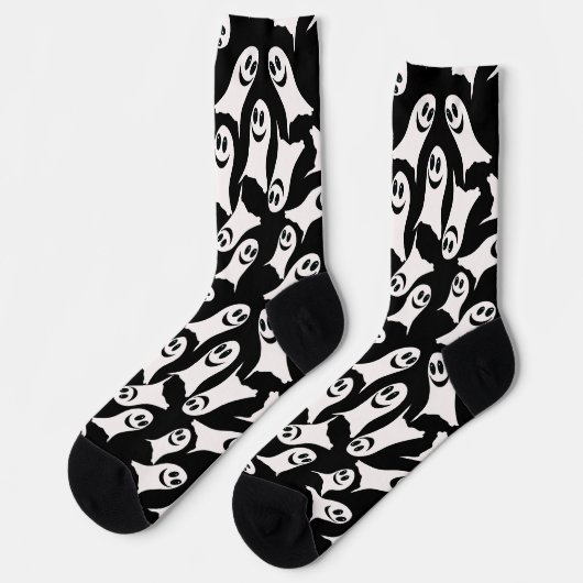 Albern Ghosts Halloween Socken (Linkes Detail)