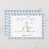 Albern Gingham Duck Baby Shooting Card Begleitkarte (Vorne/Hinten)