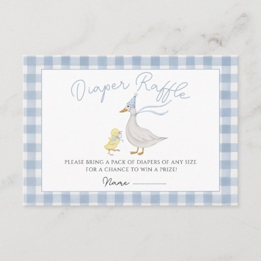 Albern Gingham Duck Baby Shooting Card Begleitkarte (Vorderseite)