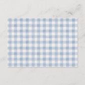 Albern Gingham Duck Baby Shooting Card Begleitkarte (Rückseite)