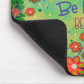 Albern glückliche florale Herzen Hübscher Spaß Mousepad (Ecke)