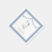 Albern Goose Blue Boy Geburtstagsparty Serviette (Ecke)