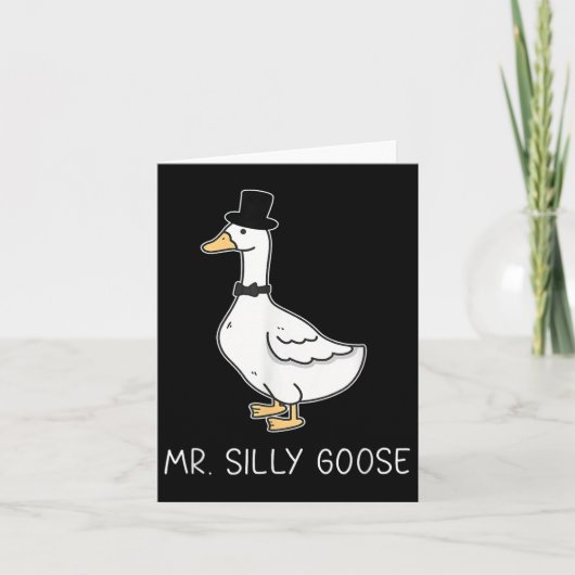 Albern Goose Couple Matching Funny Men Karte (Vorderseite)