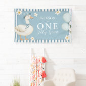 Albern Goose Daisy Boy 1. Geburtstag Party Banner (Insitu)