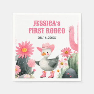 Albern Goose First Rodeo Western Kinder Geburtstag Serviette