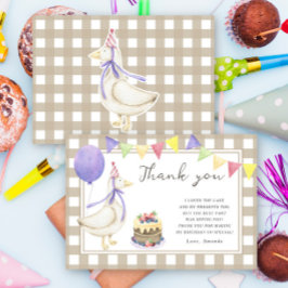 Albern Goose Geburtstagsparty Danke