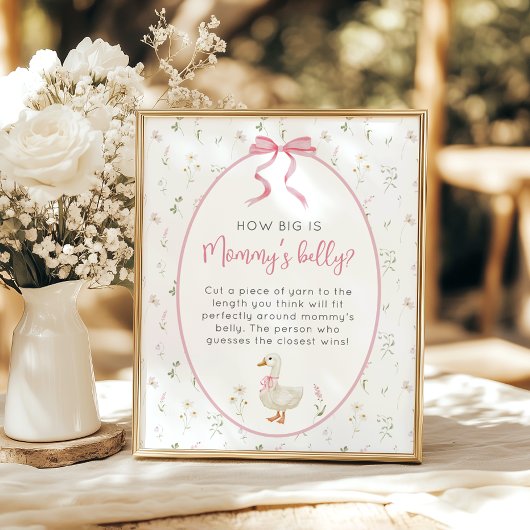 Albern Goose Girl Wie groß ist Mommys Bauchspiel Poster