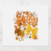 Albern Goose Thankgiving Coquette Türkei Schaumweinetikett (Einzelnes Label)