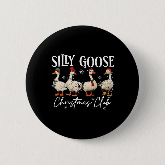 Albern Gotische Weihnachtsklub Funny Christmas Lig Button (Vorderseite)
