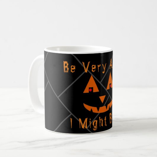 Albern Halloween Kaffeetasse (Vorderseite Links)