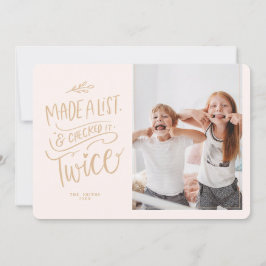 Albern Kids Weihnachts-Fotokarte Eine List Card ge Einladung