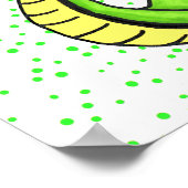 Albern Lächelnder Cartoon Schlange Poster (Ecke)