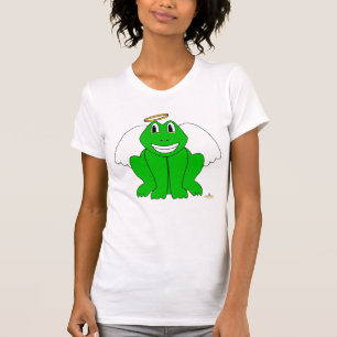 Albern Lächelnder Grüner Froschgel T-Shirt
