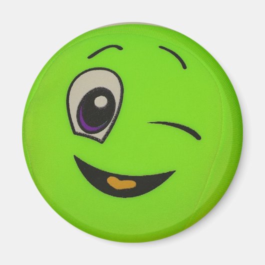 Albern Lime Green Face Magnet (Vorne)