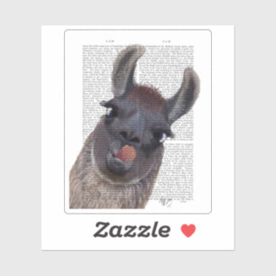 Albern Llama Aufkleber