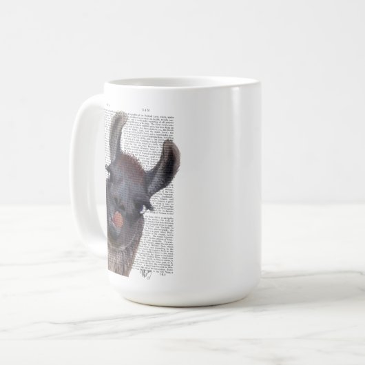 Albern Llama Kaffeetasse (Vorderseite Links)