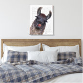 Albern Llama Leinwanddruck (Insitu (Schlafzimmer))