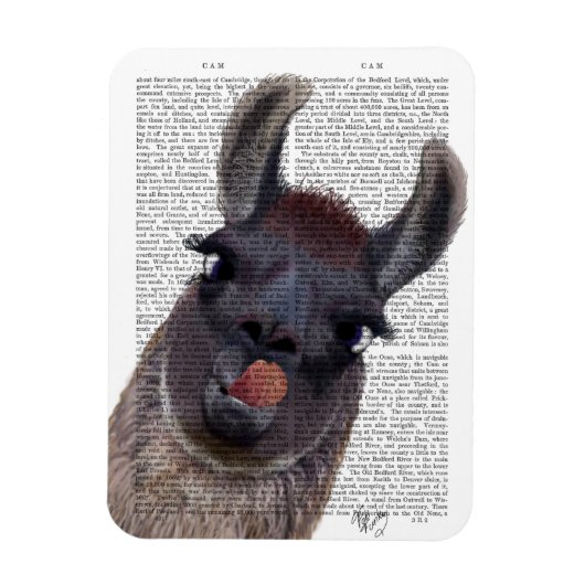 Albern Llama Magnet (Vertikal)