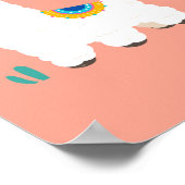 Albern Llama Poster (Ecke)