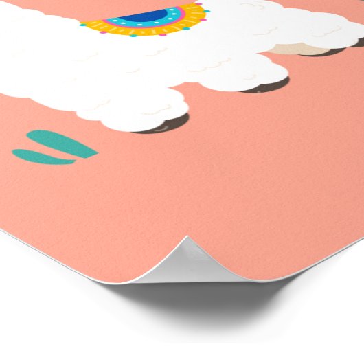 Albern Llama Poster (Ecke)