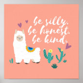Albern Llama Poster (Vorne)