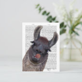 Albern Llama Postkarte (Stehend Vorderseite)