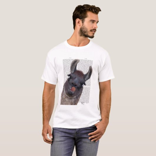 Albern Llama T-Shirt (Vorne ganz)