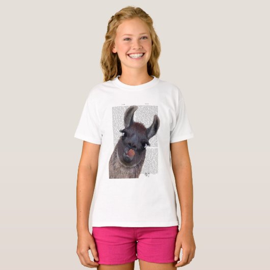 Albern Llama T-Shirt (Vorne ganz)