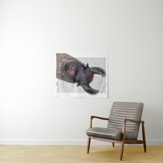 Albern Llama Wandteppich (Beispiel (Horizontal))