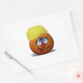 Albern Mini Pumpkin Face Rechteckiger Aufkleber (Umschlag)