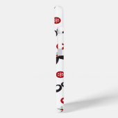 Albern Mustache Funny Face Mistletoe Herzlich Will Case-Mate iPhone Hülle (Rückseite / Links)