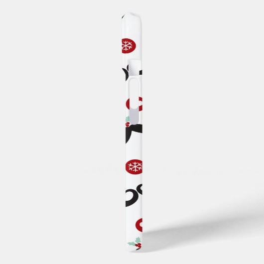 Albern Mustache Funny Face Mistletoe Herzlich Will Case-Mate iPhone Hülle (Rückseite / Links)