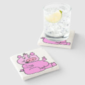 ALBERN PIGGY STEINUNTERSETZER (Seitenansicht)