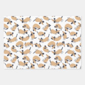 Albern Schlafende Dackel Hunde Geschenkpapier Set (Vorderseite 2)