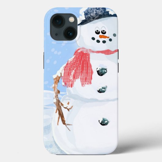 Albern Snowman Case-Mate iPhone Hülle (Rückseite)