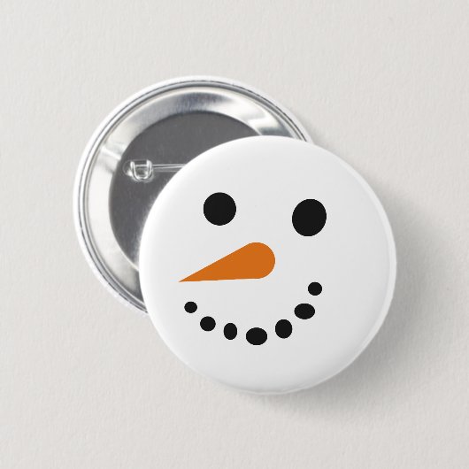 Albern Snowman Holiday Button (Vorne & Hinten)