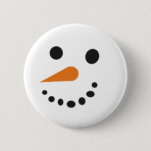Albern Snowman Holiday Button