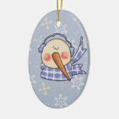 Albern Snowman Keramik Ornament (Links)