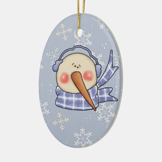 Albern Snowman Keramik Ornament (Links)