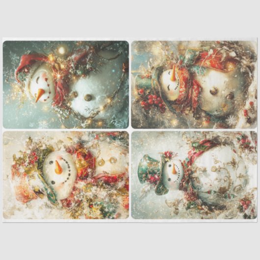 Albern Snowmen Seidenpapier (Vorderseite)