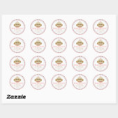 Albern Sock Monkey Girl Rücksendeadresse Stickers (Blatt)