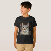 Albern Staring Cat Meme T-Shirt (Vorne ganz)