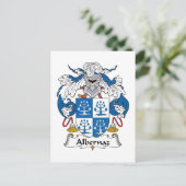 Albernaz Familienwappen Postkarte (Stehend Vorderseite)