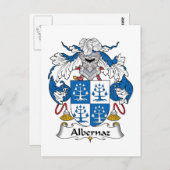 Albernaz Familienwappen Postkarte (Vorne/Hinten)