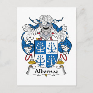 Albernaz Familienwappen Postkarte