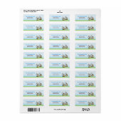 Alberne Affen Twins PRINTABLE ADDRESS ETIKETTEN (Vorne)