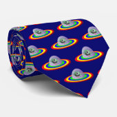 Alberne Alien und Raumfahrt Krawatte (Gerollt)