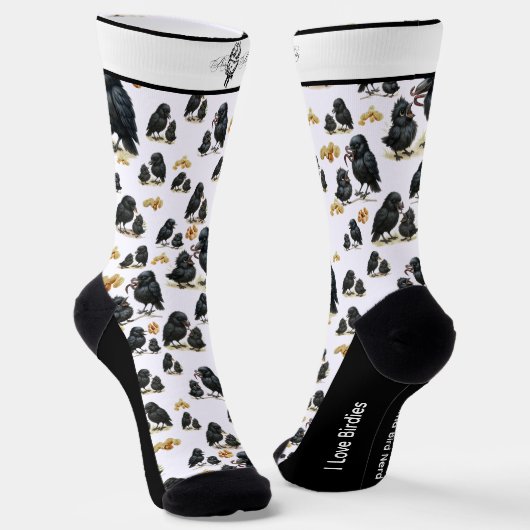 Alberne American Crow Bird Socken (Gewinkelt)