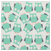 Alberne Aquamarine Owls Fabric Stoff (Muster)