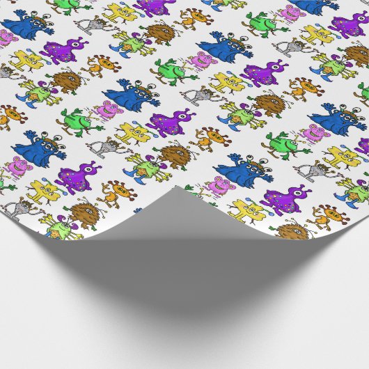 Alberne Außerirdischen Geschenkpapier (Ecke)